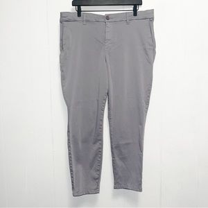 Kut From The Kloth Light Gray Chino Ankle Trouser Pants